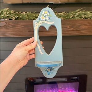 Heart-Shaped Blue Wall Decor